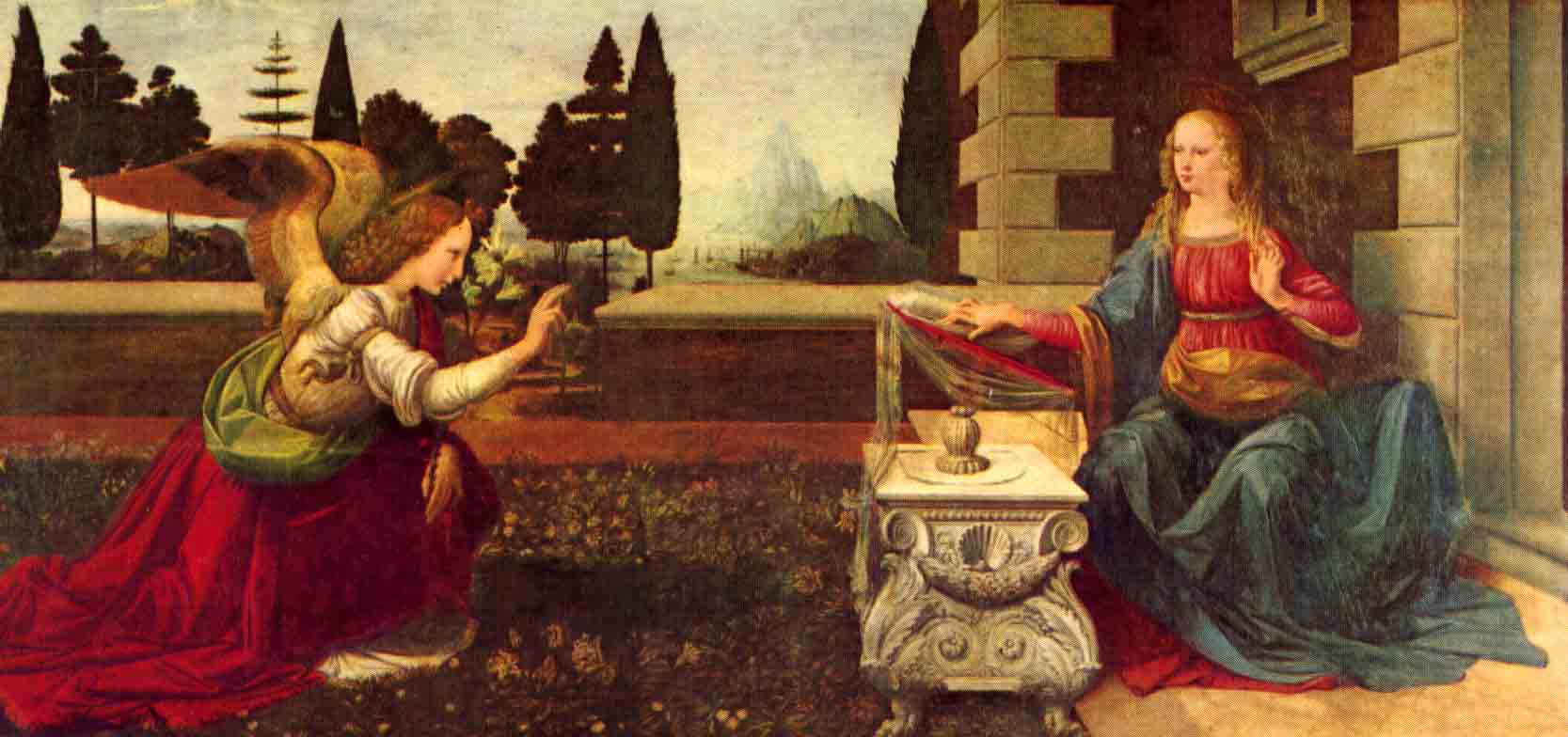 L'annunciazione - Leonardo da Vinci