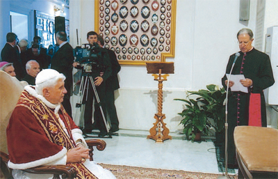 Visita di Benedetto XVI al Divino Amore