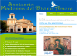L'home page del nuovo sito Internet del Divino Amore