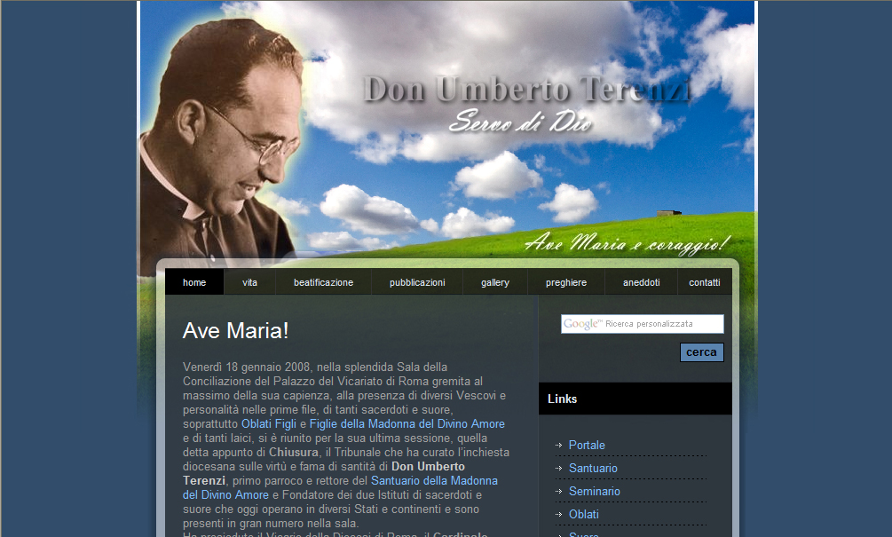 Un sito web per il Servo di Dio Don Umberto Terenzi